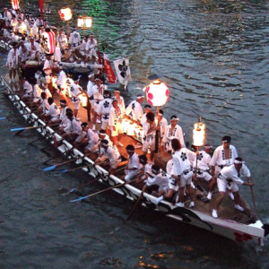 Tenjin Matsuri Festival in Osaka Japan