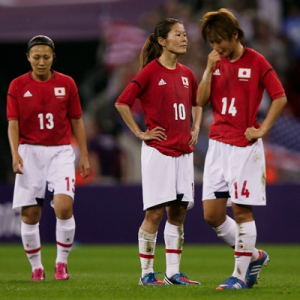 Voetbalelftal vrouwen Japan wint zilver op Olympische Spelen Londen